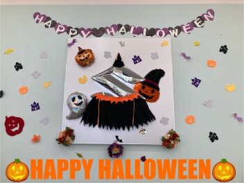ハロウィンの装飾をしました！